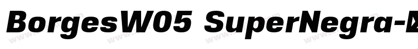 BorgesW05 SuperNegra字体转换 BorgesW05 SuperNegra字体转换
